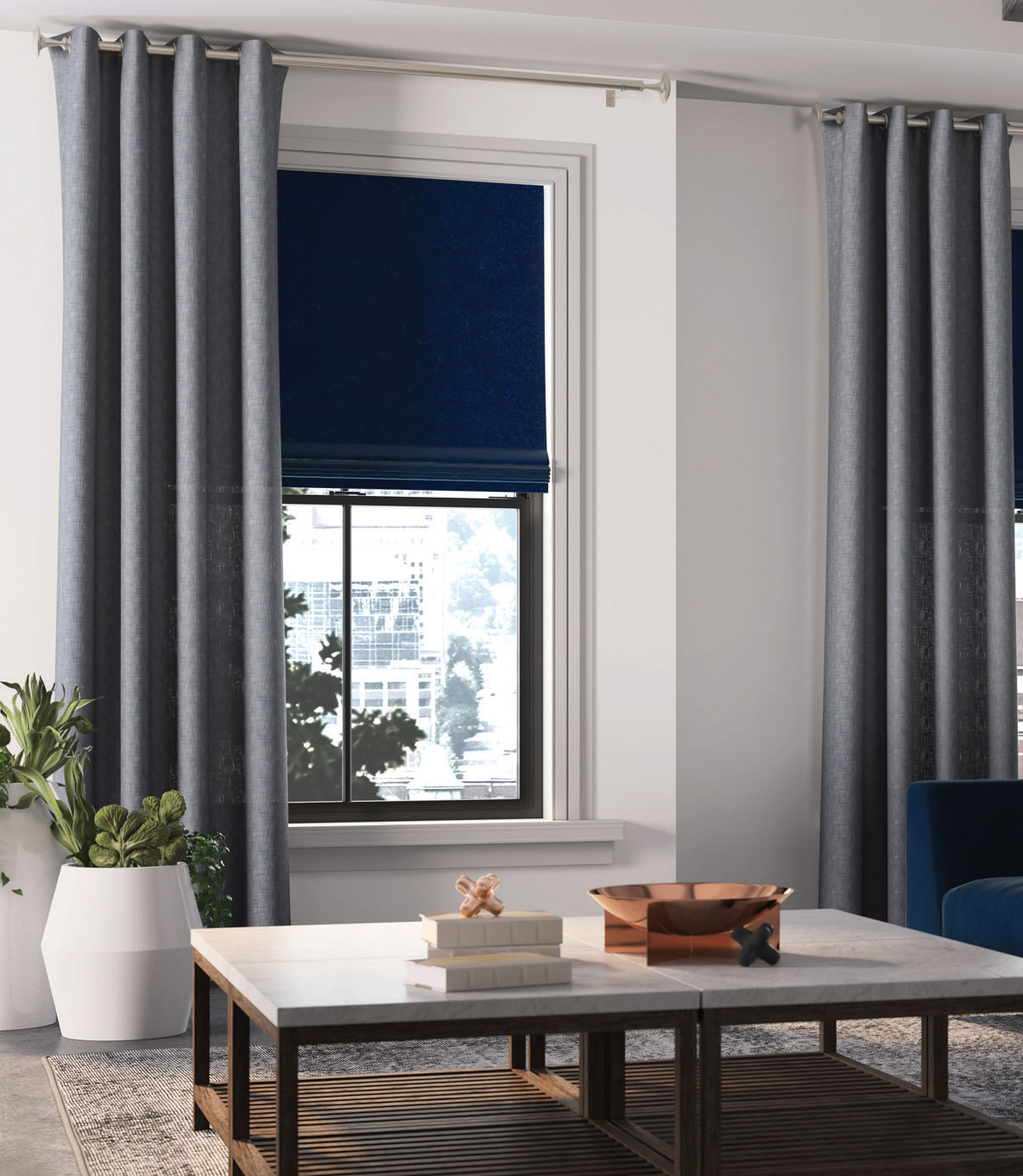 Grommet Drapery Panels