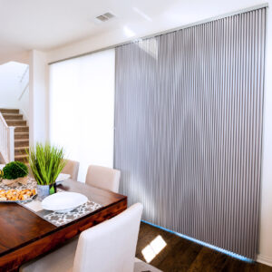 Patio Door Vertical Honeycomb Shades