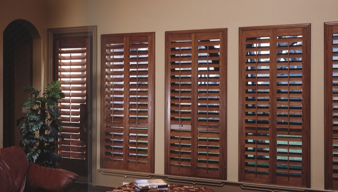 Premium Wood Shutters Stained - Image 4