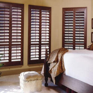 Premium Wood Shutters Stained
